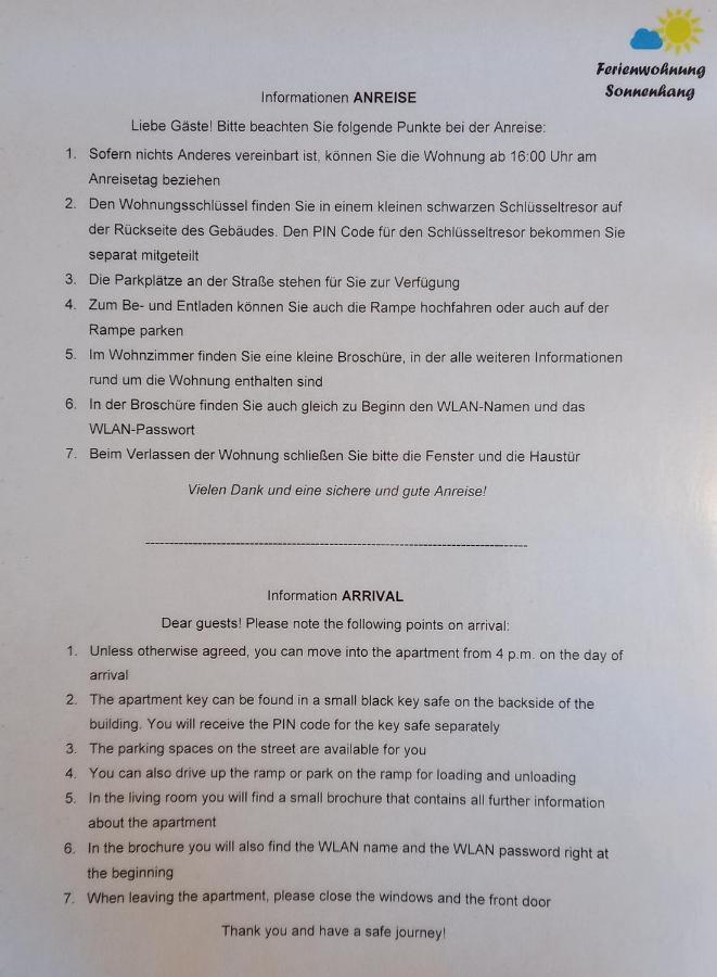 Ferienwohnung Sonnenhang Rudenau Dış mekan fotoğraf